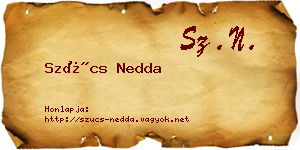 Szűcs Nedda névjegykártya